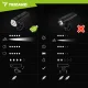 Trizand LED 1000lm Bicycle Light Set (Front + Rear)