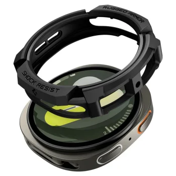Spigen Rugged Armor Case for Samsung Galaxy Watch 8 40mm Matte Black