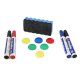 Magnetic Whiteboard 90x60 cm with Accessories, white