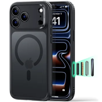 ESR Classic Hybrid MagSafe Case for iPhone 18 Pro Max / 17 Pro Max, Frosted Black