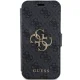 Guess iPhone 15 Pro Wallet Case 4G Big Metal Logo, Gray