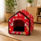 Foldable Dog & Cat House Bed, XL, Red