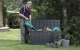 KETER Sherwood 270L Garden Storage Box, 117 x 45 x 57.50 cm, Anthracite Gray