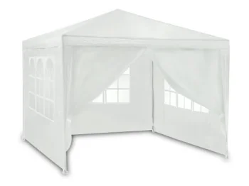 Plonos Garden Pavilion Tent 3x3m, White