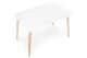 Modernhome KJSDT-01-120X60 Dining Table 120x60 cm, Matte White