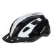 Ikonka Rallex Bicycle Helmet, Adjustable, Black/White, M (54-58 cm)