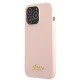 Guess Silicone Script Case for iPhone 13 Pro Max, Light Pink