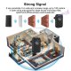 Wireless Kinetic Battery-Free Doorbell, Black