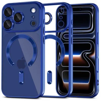 Tech-Protect MagFlex MagSafe Case for iPhone 17 Pro Max - Clear Navy Blue