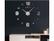 3D Stylish wall clock DIY 130cm, Silver