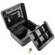 Malatec Metal Cash Box Safe for Money and Documents, Black