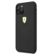 Ferrari Silicone dėklas telefonui iPhone 11 Pro Max, juodas