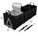 Car Trunk Organizer with Cooler Bag, Black