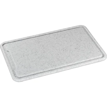 Zassenhaus 60072 Plastic Carving Board, Light Grey, 42x27 cm