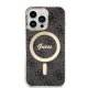 Guess 4G Print MagSafe Bundle for iPhone 13 Pro: Case + Charger, Black