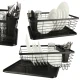 Dish Drying Rack with Utensil Holder and Drip Tray for Kitchen Counter, Black