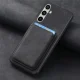 Samsung Galaxy A56 5G Faux Leather Case with MagSafe Card Holder - Black