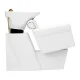 Gabbiano Berlin Hairdressing Washbasin, White-Gold