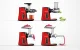 AMZCHEF Slow Masticating Juicer GM3001-RD Cold Press with 2 Travel Bottles