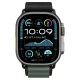 Spigen WBF1 Strap for Apple Watch 44 / 45 / 46 / 49 mm, Black and Green