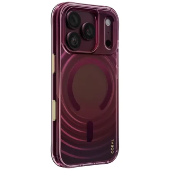 Uniq Coehl Vela Magnetic Charging Case for iPhone 18 Pro / 17 Pro, Burgundy