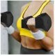 4FIZJO Bitumen Dumbbells Set 2 x 5 kg, Black