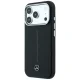 Mercedes Leather Semi Wrap Iconic Line MagSafe Case for iPhone 18 Pro Max / 17 Pro Max, Black