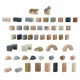 Nukido Wooden Building Blocks NK-858, 70 pcs.