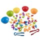 Kruzzel Dinosaur Set for Learning Colors and Counting, 56 Pieces