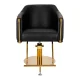 Gabbiano Burgos Hairdresser Chair with Hydraulic Lift, Black/Gold