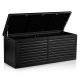 Plonos 103 Gallon Outdoor Storage Deck Box Waterproof for Patio Cushions, Black