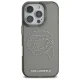 Karl Lagerfeld iPhone 16 Pro Max Case IML Rhinestones Karl Head, Black