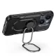 Smūgiams atsparus dėklas Joyroom Dual Hinge skirtas iPhone 14 Plus su žiedu-stovu, juodas