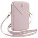 Guess Zip Triangle 4G Phone Bag - Pink