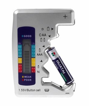 Electronic Battery Tester for AA (R6), AAA (R3), N, D, LR44 1.5V