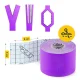 Kineziologinis teipas 4FIZJO 5 cm x 5 m, violetinis