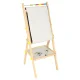Double-Sided Magnetic and Chalk Board for Kids with Accessories, 38x37x90cm
