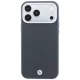 BMW Sign Deboss Quilted Metal Logo MagSafe Case for iPhone 18 Pro Max / 17 Pro Max, Dark Gray