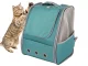 Pet Carrier Backpack for Cats and Small Dogs with Mesh, Green