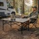 MultiGarden Folding Camping Table 95x55 cm, Black