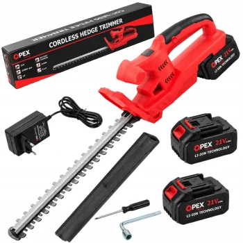 Cordless Hedge Trimmer OPEX Tools OPX28028 21V 150W 53 cm with 2x 3.0Ah Batteries