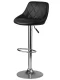 Sofotel Nerra Bar Stools Set of 2 with Back for Kitchen Island, black