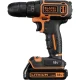 Black & Decker BDCDC18KB-QW Cordless Drill Driver 18V, 2x 1.5Ah, Case