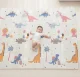 NICEKIDS Double-sided Foldable XPE Foam Play Mat Pad Rug for Kids, 200x150cm, Dinosaurs/Space