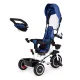 ECOTOYS 3-in-1 Tricycle Stroller with 360° Rotating Seat, Blue