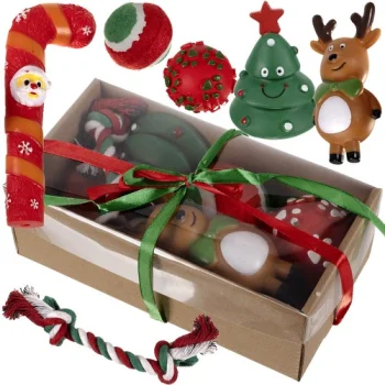 Purlov Christmas Dog Toy Set (6 pcs)