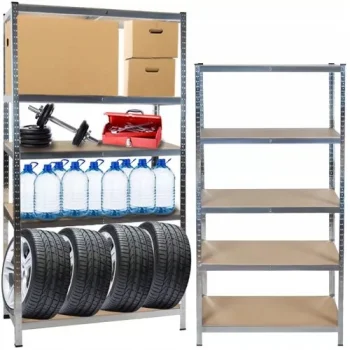Malatec 5-Tier Storage Shelving Unit, 180x90x40 cm