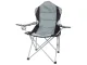 Tourism Camping Fishing Folding Chair Armchair, Gray