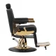 Gabbiano Marcus Barber Chair, Black and Gold