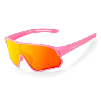 Rockbros Polarized Cycling Glasses for Children 8-14 Years, Pink